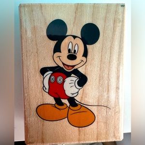 Ek Success Rubber Stamp Mickey Mouse Disney Mascot 55-23010 Vintage Unused New